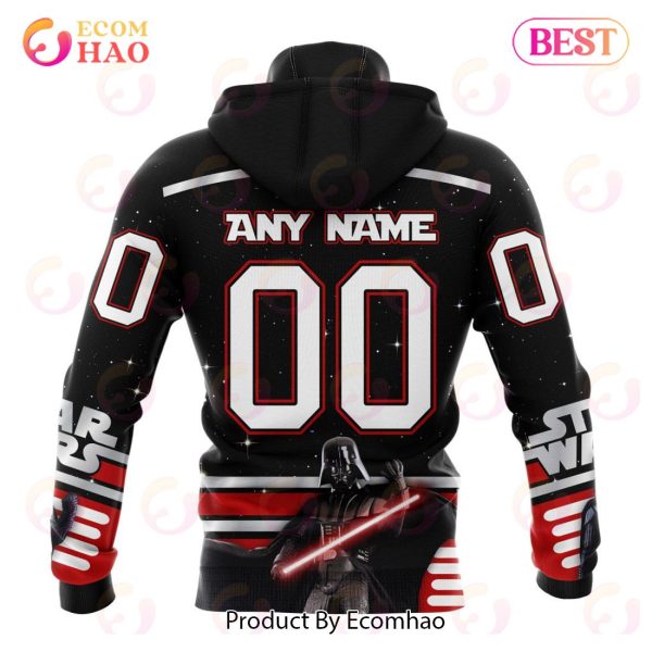 NHL Calgary Flames Special Star Wars Design May The 4th Be With You 3D Hoodie