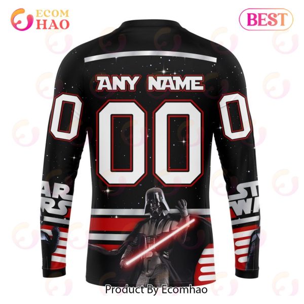 NHL Calgary Flames Special Star Wars Design May The 4th Be With You 3D Hoodie