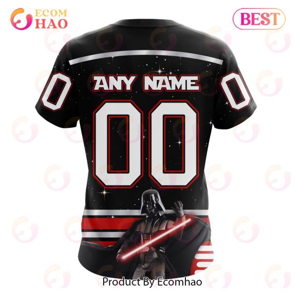 NHL Calgary Flames Special Star Wars Design May The 4th Be With You 3D Hoodie