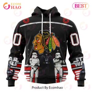 NHL Chicago Blackhawks Special Star Wars Design May The 4th Be With You 3D Hoodie