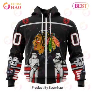 NHL Chicago Blackhawks Special Star Wars Design May The 4th Be With You 3D Hoodie