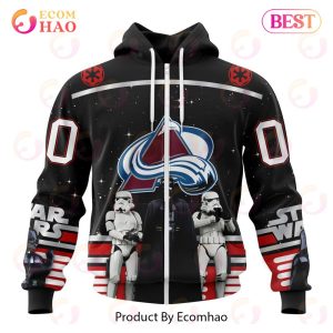 NHL Colorado Avalanche Special Star Wars Design May The 4th Be With You 3D Hoodie