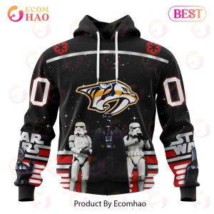 NHL Nashville Predators Special Star Wars Design May The 4th Be With You 3D Hoodie