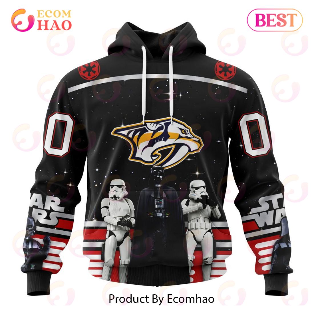 NHL Minnesota Wild Special Star Wars Design May The 4th Be With You 3D Hoodie