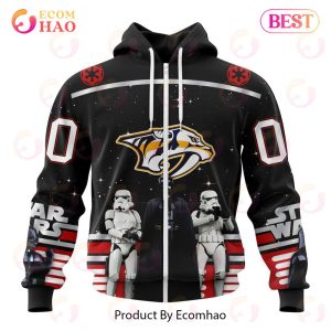 NHL Nashville Predators Special Star Wars Design May The 4th Be With You 3D Hoodie