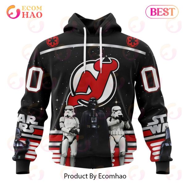 NHL New Jersey Devils Special Star Wars Design May The 4th Be With You 3D Hoodie