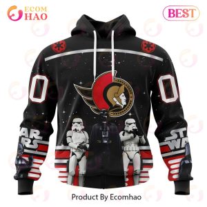 NHL Ottawa Senators Special Star Wars Design May The 4th Be With You 3D Hoodie