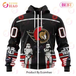 NHL Ottawa Senators Special Star Wars Design May The 4th Be With You 3D Hoodie