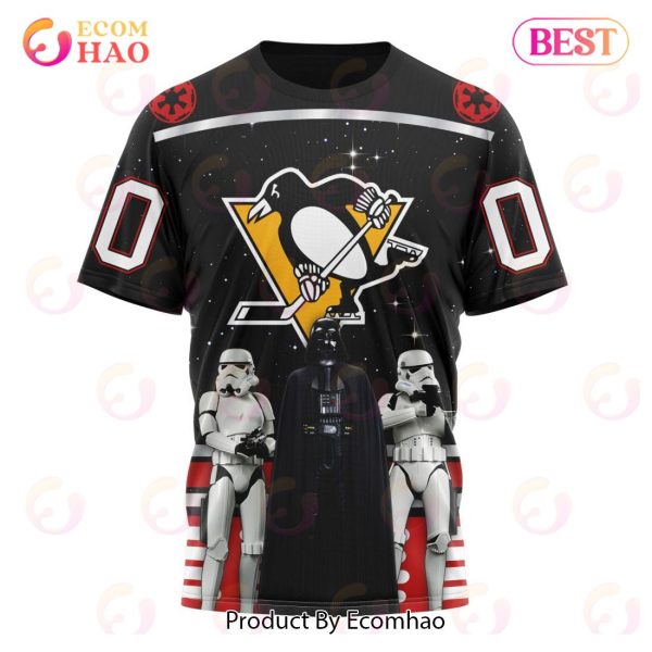 NHL Pittsburgh Penguins Special Star Wars Design May The 4th Be With You 3D Hoodie