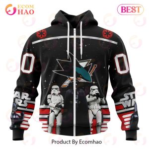 NHL San Jose Sharks Special Star Wars Design May The 4th Be With You 3D Hoodie