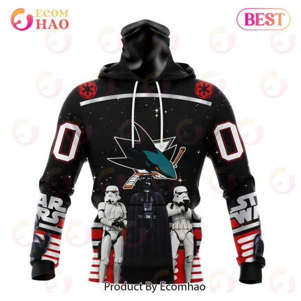 NHL San Jose Sharks Special Star Wars Design May The 4th Be With You 3D Hoodie