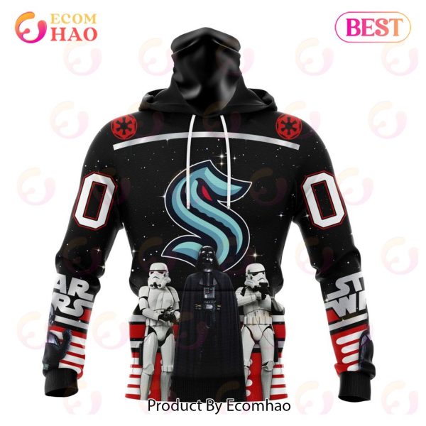 NHL Seattle Kraken Special Star Wars Design May The 4th Be With You 3D Hoodie