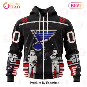 NHL St. Louis Blues Special Star Wars Design May The 4th Be With You 3D Hoodie