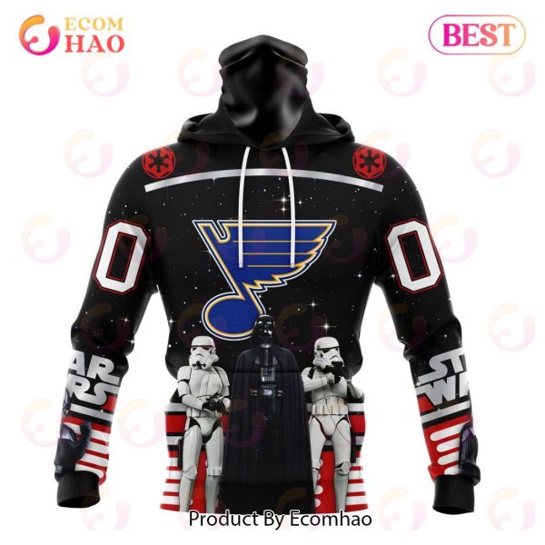 NHL St. Louis Blues Special Star Wars Design May The 4th Be With You 3D Hoodie