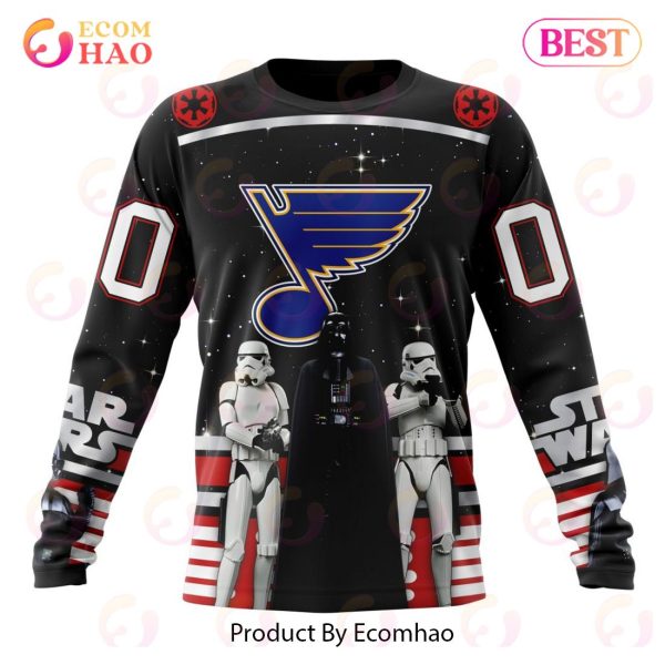 NHL St. Louis Blues Special Star Wars Design May The 4th Be With You 3D Hoodie
