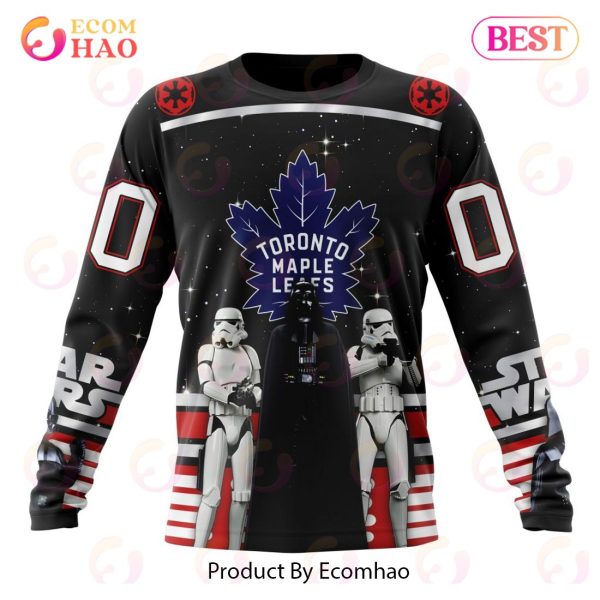 NHL Toronto Maple Leafs Special Star Wars Design May The 4th Be With You 3D Hoodie