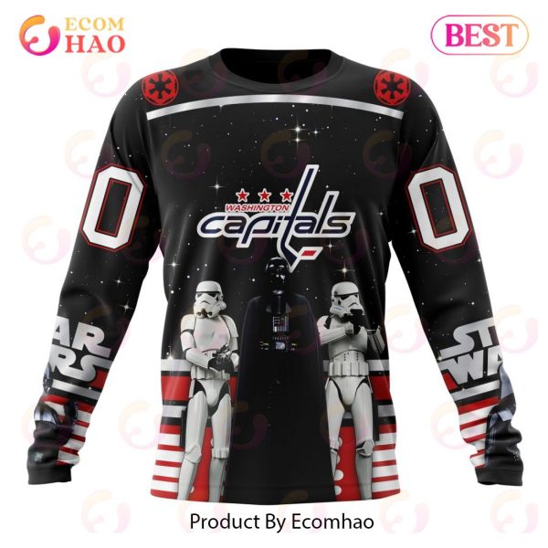 NHL Washington Capitals Special Star Wars Design May The 4th Be With You 3D Hoodie