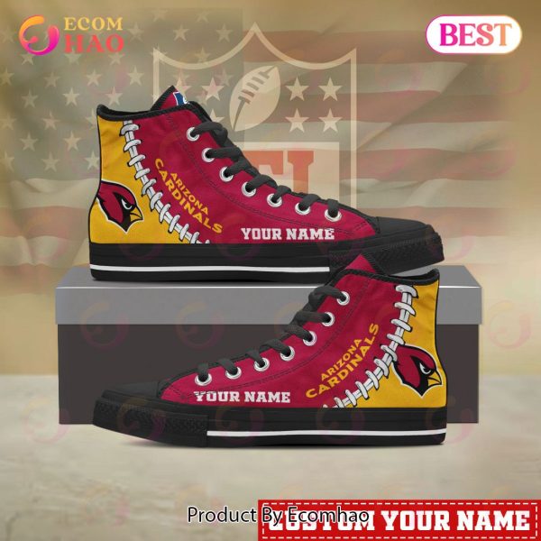 NFL Arizona Cardinals Custom Your Name High Top Shoes - Ecomhao Store