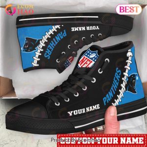 NFL Carolina Panthers Custom Your Name High Top Shoes