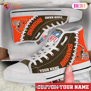NFL Cleveland Browns Custom Your Name High Top Shoes