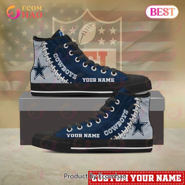NFL Dallas Cowboys Custom Your Name High Top Shoes