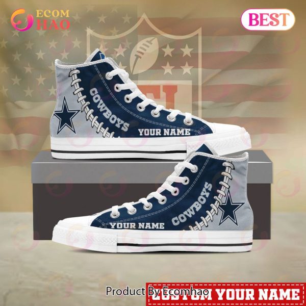 NFL Dallas Cowboys Custom Your Name High Top Shoes