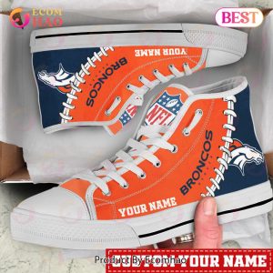 NFL Denver Broncos Custom Your Name High Top Shoes