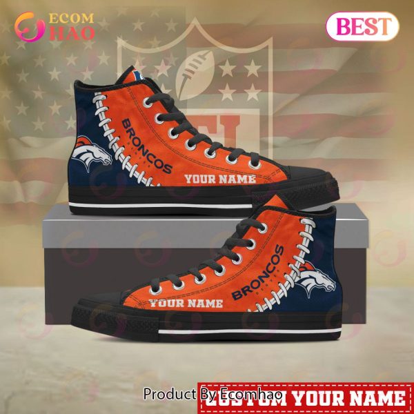 NFL Denver Broncos Custom Your Name High Top Shoes