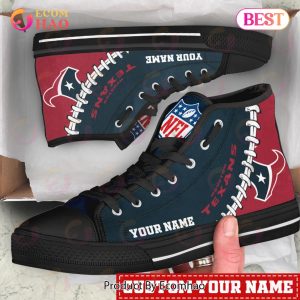 NFL Houston Texans Custom Your Name High Top Shoes