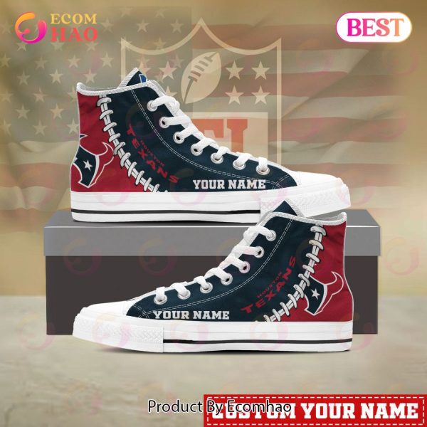 NFL Houston Texans Custom Your Name High Top Shoes