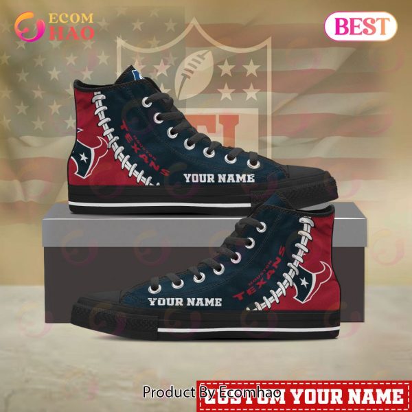 NFL Houston Texans Custom Your Name High Top Shoes