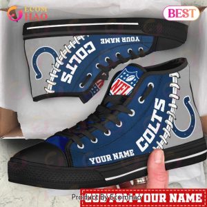 NFL Indianapolis Colts Custom Your Name High Top Shoes