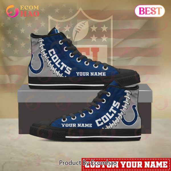 NFL Indianapolis Colts Custom Your Name High Top Shoes