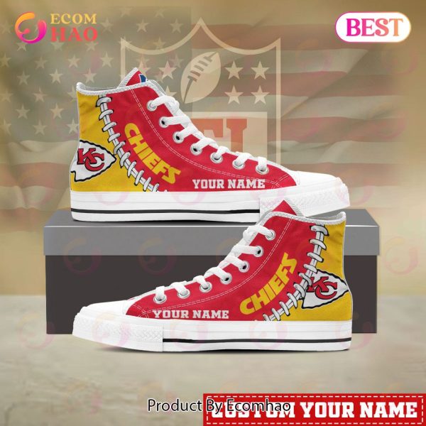 NFL Kansas City Chiefs Custom Your Name High Top Shoes