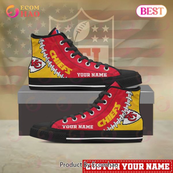 NFL Kansas City Chiefs Custom Your Name High Top Shoes