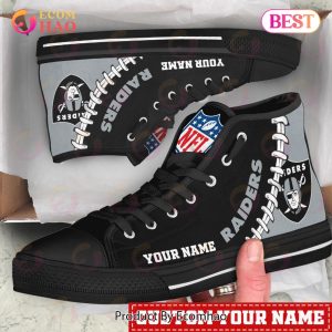NFL Las Vegas Raiders Custom Your Name High Top Shoes