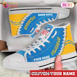 NFL Los Angeles Chargers Custom Your Name High Top Shoes