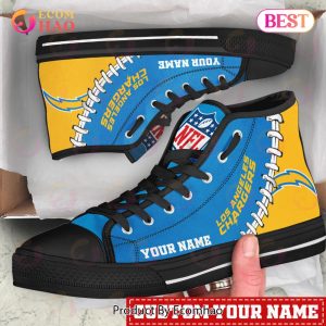 NFL Los Angeles Chargers Custom Your Name High Top Shoes