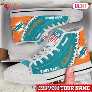 NFL Miami Dolphins Custom Your Name High Top Shoes