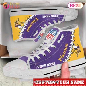 NFL Minnesota Vikings Custom Your Name High Top Shoes