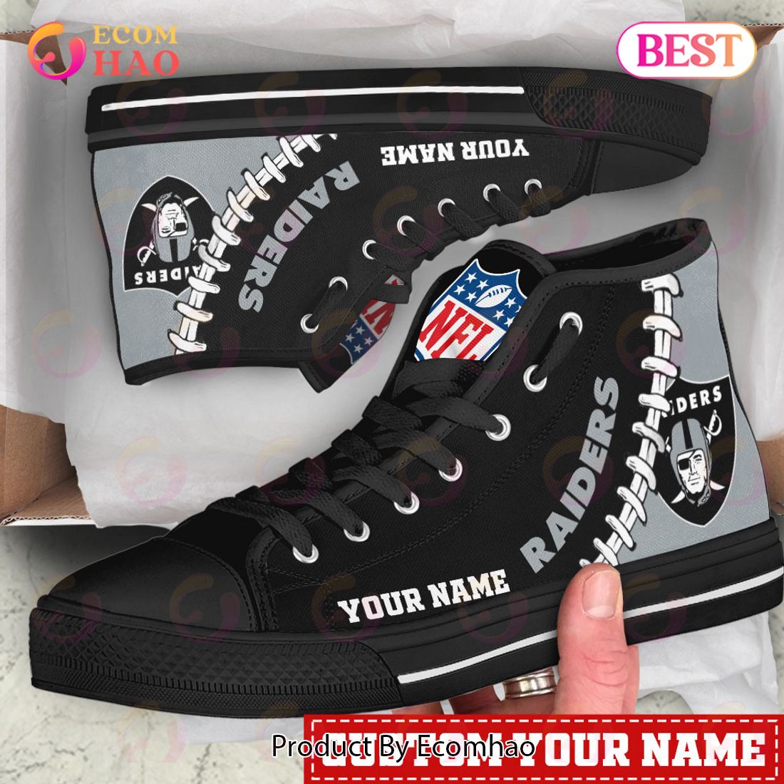 NFL New Orleans Saints Custom Your Name High Top Shoes