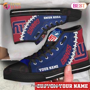 NFL New York Giants Custom Your Name High Top Shoes