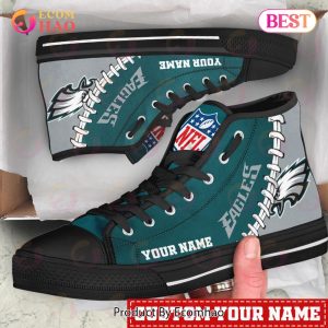 NFL Philadelphia Eagles Custom Your Name High Top Shoes