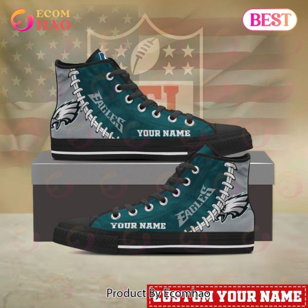 NFL Philadelphia Eagles Custom Your Name High Top Shoes