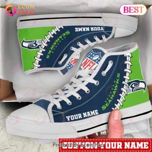 NFL Seattle Seahawks Custom Your Name High Top Shoes