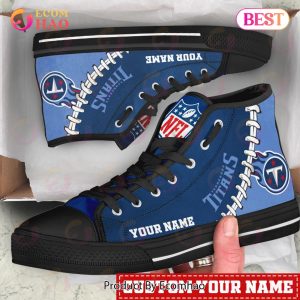 NFL Tennessee Titans Custom Your Name High Top Shoes