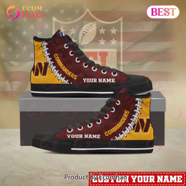 NFL Washington Commanders Custom Your Name High Top Shoes