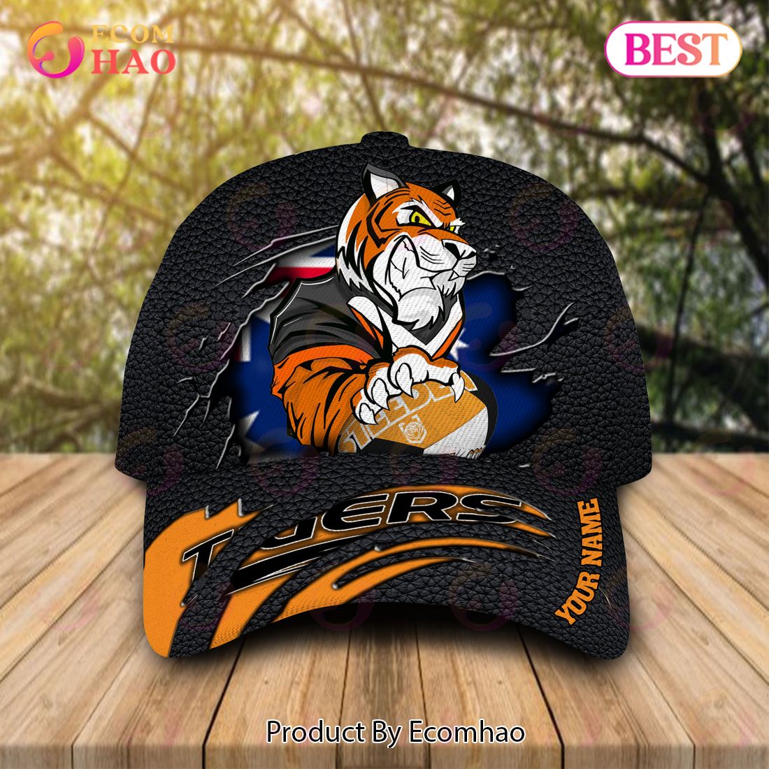 NRL Wests Tigers Personalized Cap Allover Print