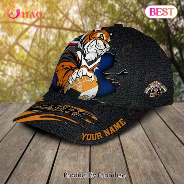 NRL Wests Tigers Personalized Cap Allover Print