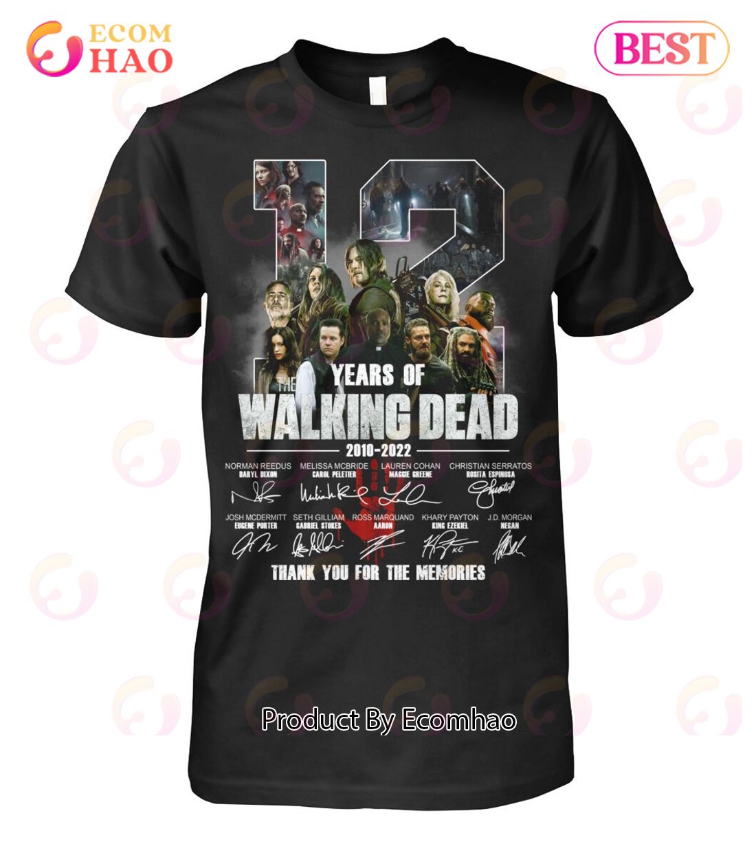 12 Years Of The Walking Dead 2010 – 2022 Thank You For The Memories T-Shirt